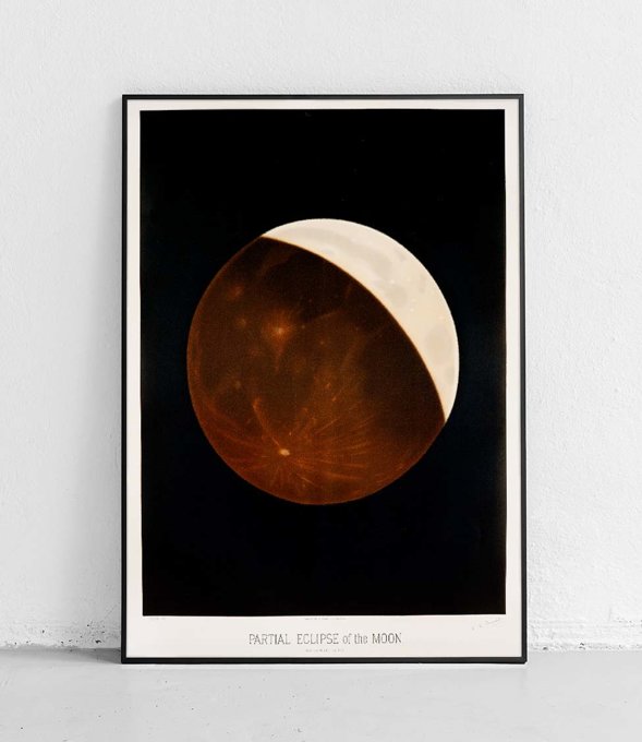 Częściowe zaćmienie księżyca - plakat