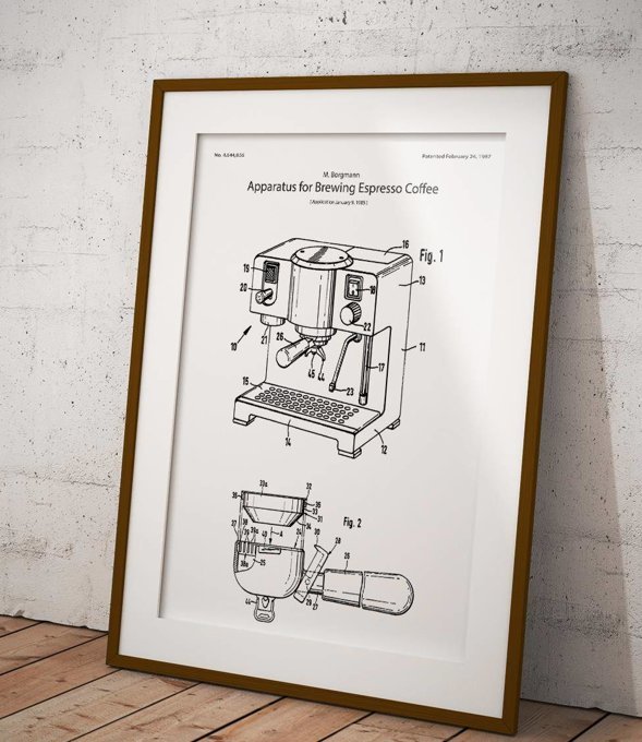 Ekspres ciśnieniowy do kawy - plakat