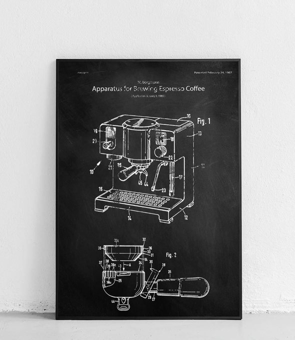 Ekspres ciśnieniowy do kawy - plakat