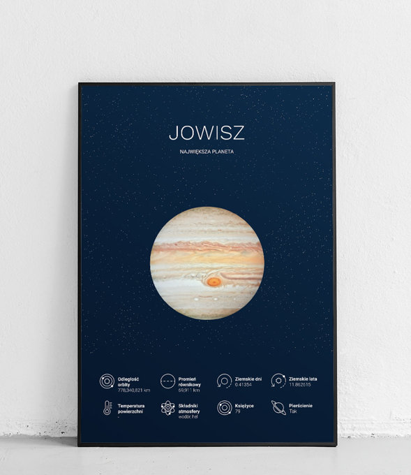 Jowisz 1 - Planety Układu Słonecznego - plakat