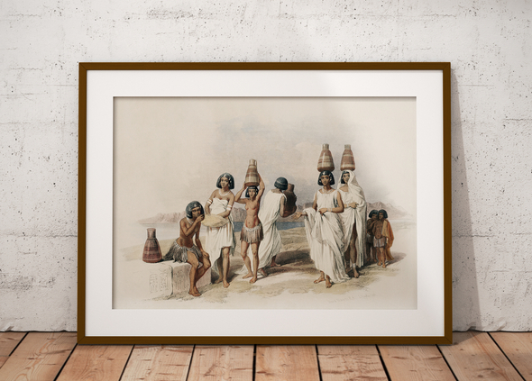 Kobiety Nubii w Kortie nad Nilem - plakat - 