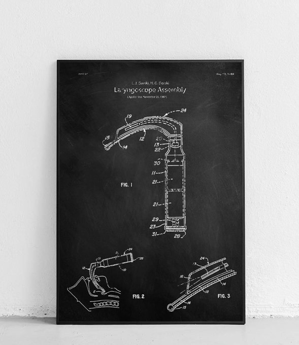 Laryngoskop - plakat