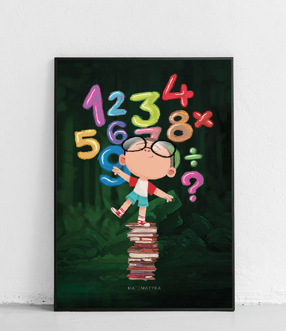 Matematyk - plakat dla dzieci 