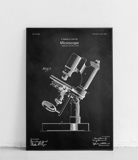 Mikroskop - plakat