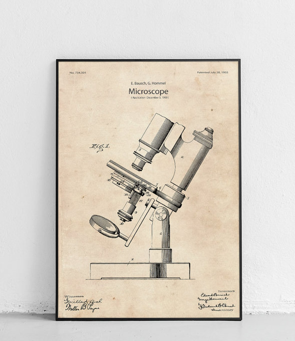 Mikroskop - plakat