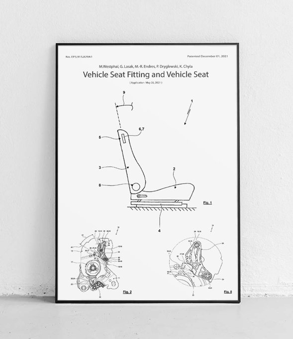 Montaż siedzeń pojazdów - plakat