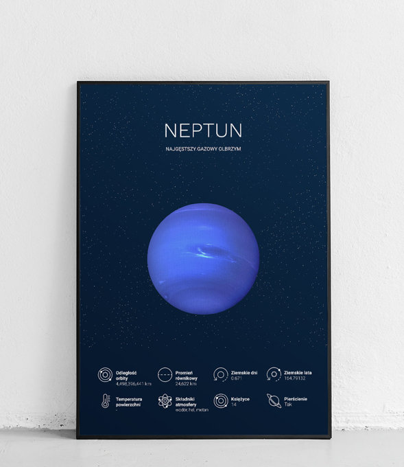 Neptun 1 - Planety Układu Słonecznego - plakat