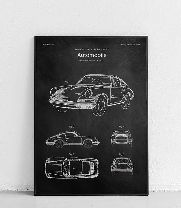 Porsche 911 - plakat