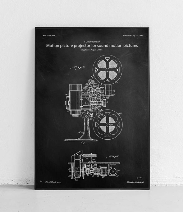 Projektor filmowy - plakat