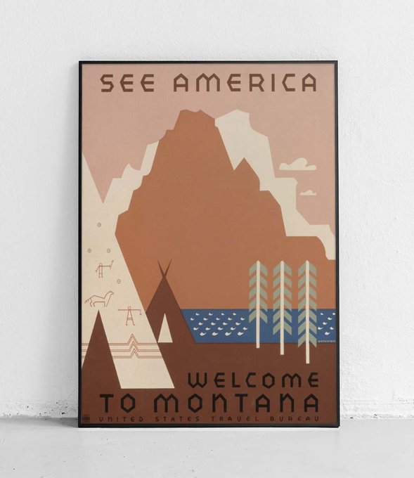 See America Montana - plakat 