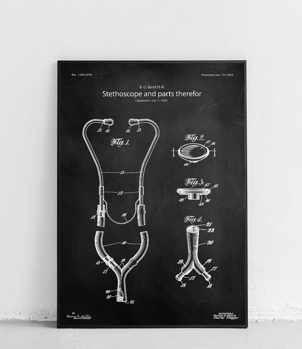 Stetoskop - plakat