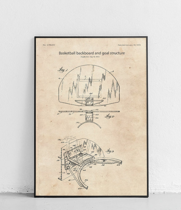 Tablica do koszykówki - plakat
