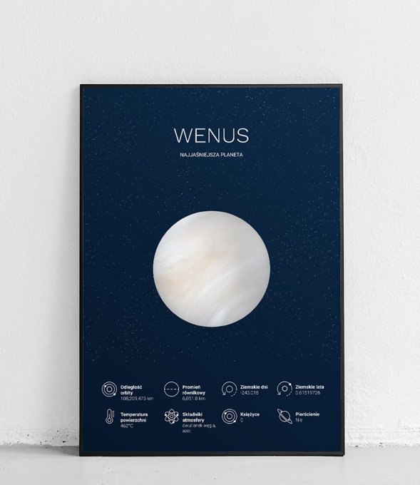 Wenus 1 - Planety Układu Słonecznego - plakat
