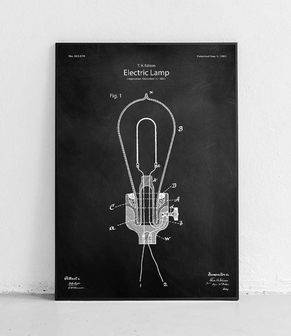 Żarówka elektryczna - plakat