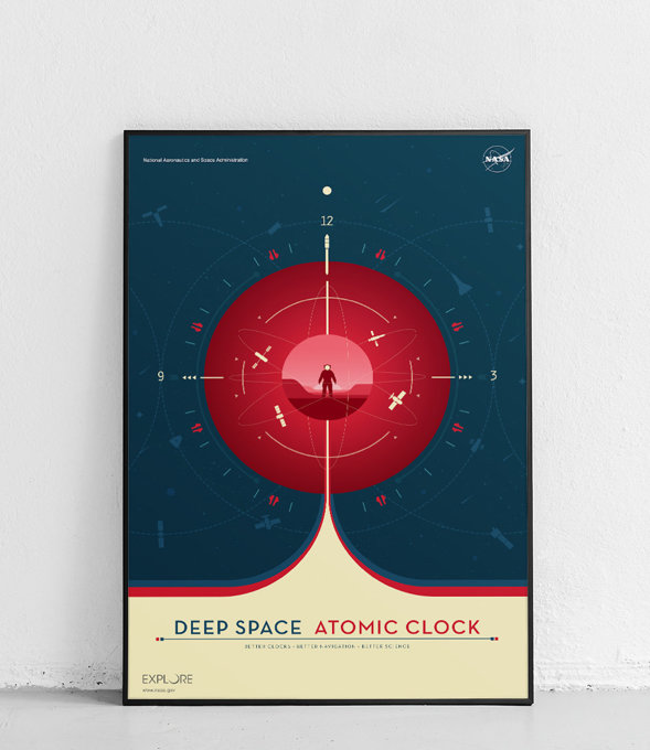 Zegar Atomowy - plakat - czerwony 