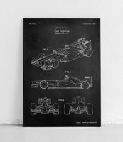 Bolid Formuły 1 - plakat