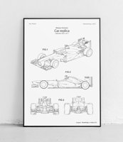 Bolid Formuły 1 - plakat