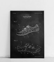 Buty rowerowe - plakat