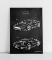 Ferrari F355 - plakat