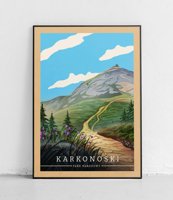 Karkonoski Park Narodowy - plakat - vintage