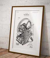 Maszyna do produkcji cegieł - plakat