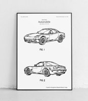 Mazda RX7 - plakat