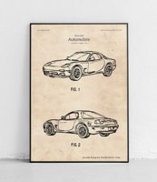 Mazda RX7 - plakat