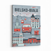 Obraz Bielsko-Biała - szary