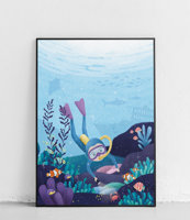 Oceanolożka - plakat dla dzieci