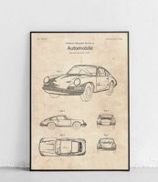 Porsche 911 - plakat