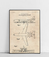 Samolot odrzutowy - plakat