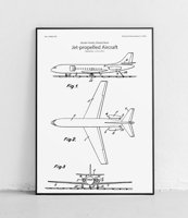 Samolot odrzutowy - plakat