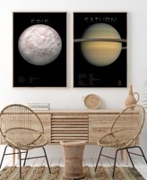 Saturn - Planety Układu Słonecznego v2 - plakat