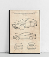 Tesla Model X - plakat