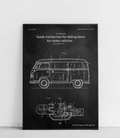 VW Transporter mechanizm do drzwi przesuwnych - plakat